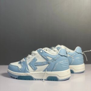 off white blue low top sneakers