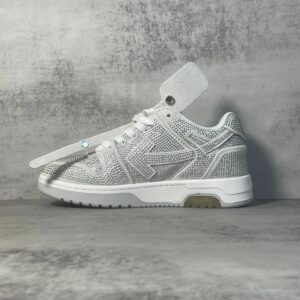 off white silver sneakers