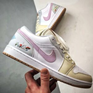 air jordan 1 low white pink