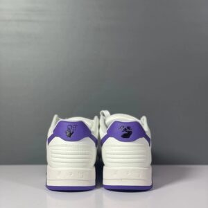 off white sneakers white purple