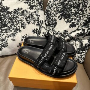 lv leather sandals