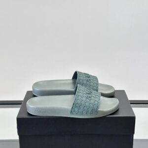 amiri men's slides dark green