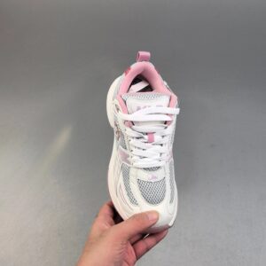 mlb xlg chunky sneakers white gray pink