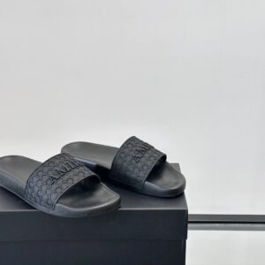 amiri men's slides black