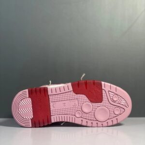 off white pink low sneakers