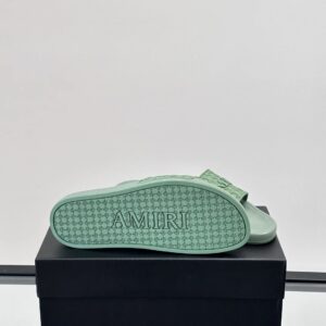 amiri men's slides green