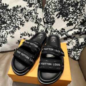 lv leather sandals