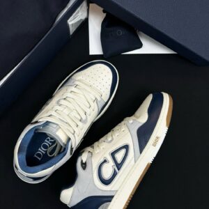 dior b57 sneakers, navy/white