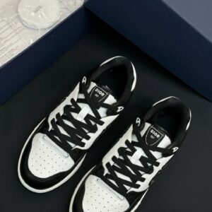 dior b57 low top sneakers black & white