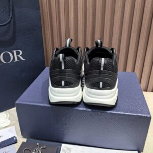 dior homme sneaker (black face; white faction)