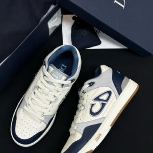 dior b57 sneakers, navy/white