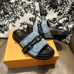 lv buckle strap sandals