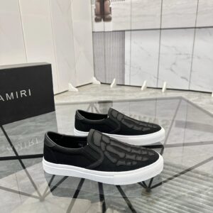 ami slip on shoes black