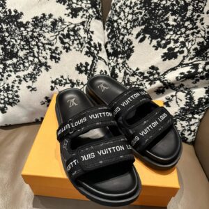 lv leather sandals