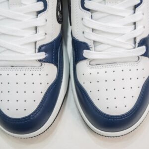 dior mid top sneakers white blue