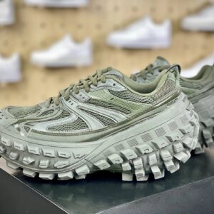 balenciaga defender sneakers green