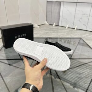 ami slip on shoes black