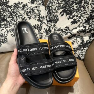 lv leather sandals