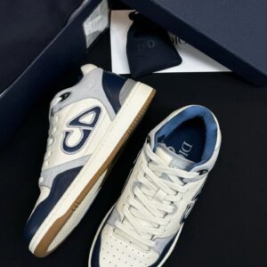 dior b57 sneakers, navy/white