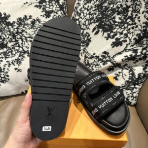lv leather sandals