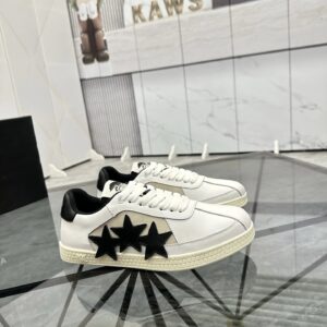ami low casual shoes black white