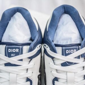 dior mid top sneakers white blue