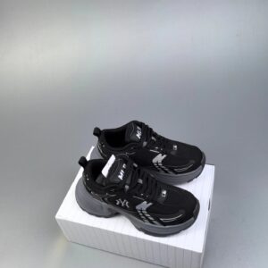 mlb xlg chunky sneakers black white