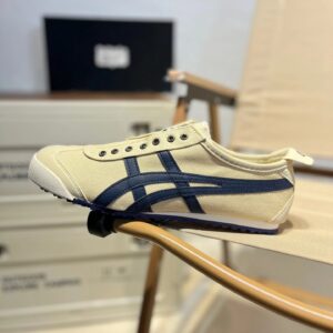 asics onitsuka tiger slip ons black white