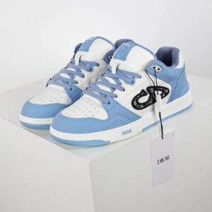 dior mid top sneakers blue