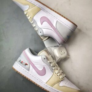 air jordan 1 low white pink