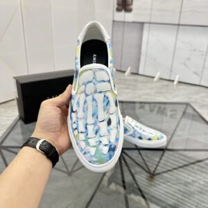 amiri slip on shoes white blue