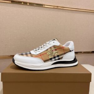 burberry italy leather sneakers