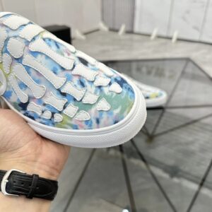 amiri slip on shoes white blue