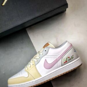 air jordan 1 low white pink