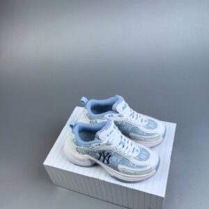 mlb xlg chunky sneakers white blue