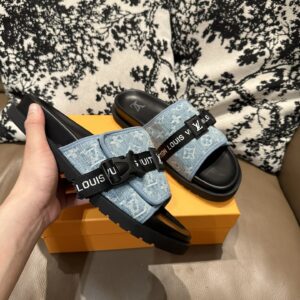 lv buckle strap sandals