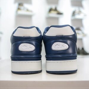 dior mid top sneakers white blue