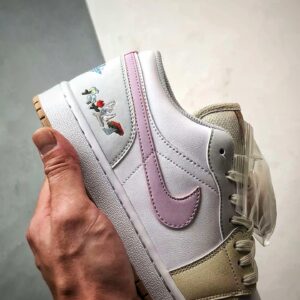 air jordan 1 low white pink
