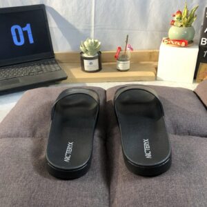 slier m slide sandals black