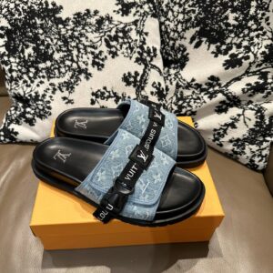 lv buckle strap sandals