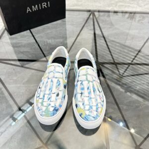 amiri slip on shoes white blue