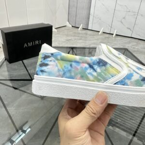 amiri slip on shoes white blue