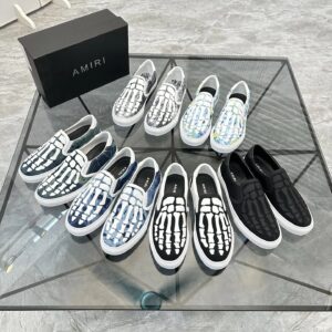 amiri slip on shoes white blue