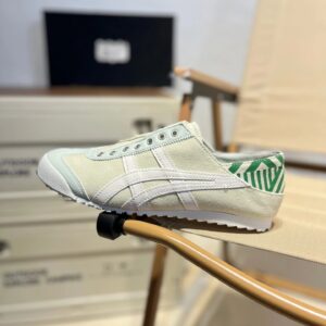 asics onitsuka tiger slip ons black white