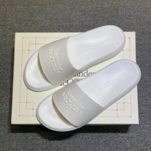 alexander mcqueen slides white