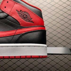 air jordan 1 mid black/red