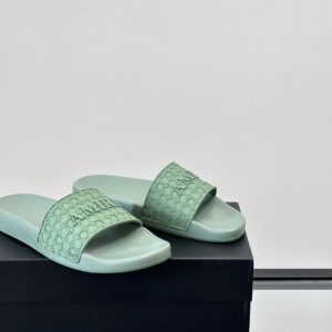 amiri men's slides green