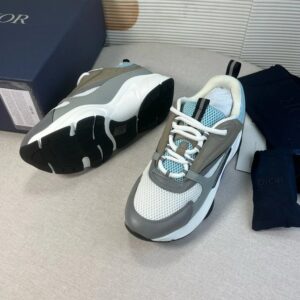 dior b22 retro running shoes grey