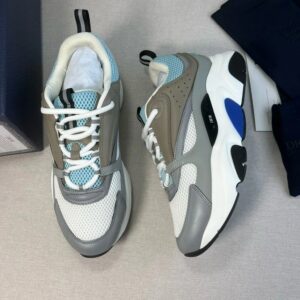 dior b22 retro running shoes grey