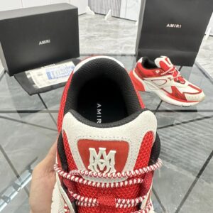 amiri low top sneakers red and white